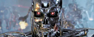 A futuristic cityscape with robots and humans coexisting, symbolizing the integration of AI in the workplace.