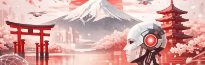 Japan travel scene with temples and cherry blossoms from an AI-planned trip