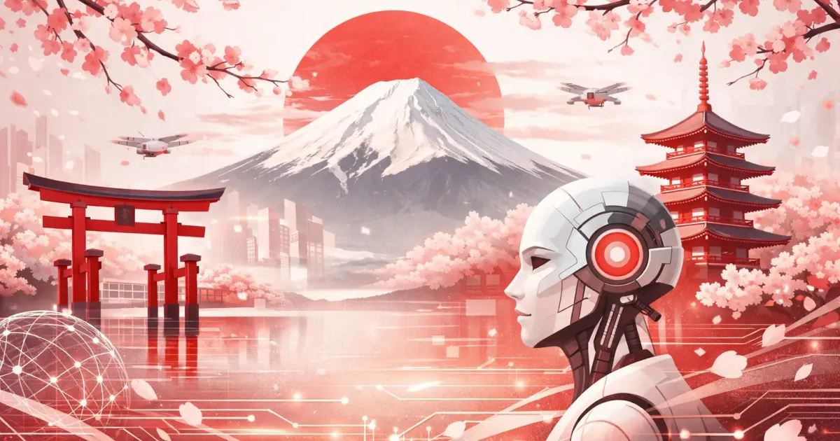 Japan travel scene with temples and cherry blossoms from an AI-planned trip