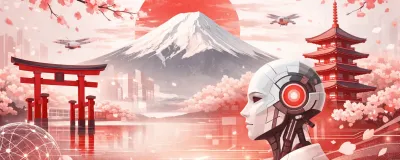 Japan travel scene with temples and cherry blossoms from an AI-planned trip