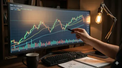 Step-by-step visual guide for reading stock charts with candlesticks