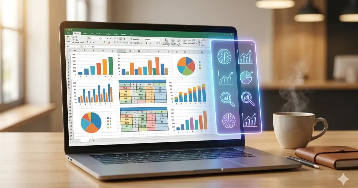 AI assistant generating formulas in a Google Sheets spreadsheet