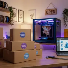 Step-by-step visual guide for selling 3D prints on online marketplaces