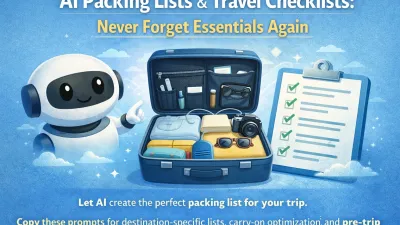 AI Packing Lists & Travel Checklists (2026)