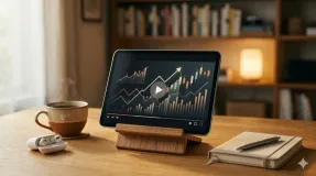 Collection of finance YouTube channel thumbnails on a screen