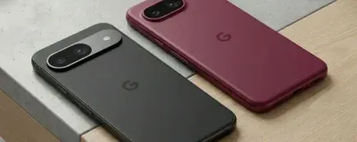 Side-by-side comparison of Google Pixel 10a and Pixel 9a smartphones