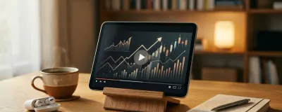 Collection of finance YouTube channel thumbnails on a screen