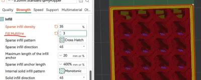OrcaSlicer interface showing 3D print settings and model preview