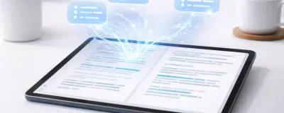 Collection of AI PDF summarizer tools processing a long document