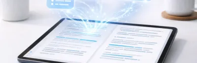 Collection of AI PDF summarizer tools processing a long document