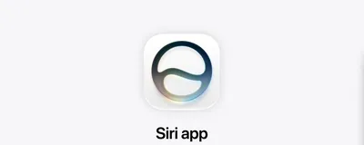 An iPhone showing the Siri and Apple Intelligence interface with a glowing AI animation on screen