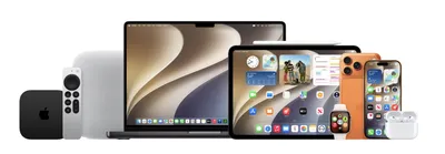 An iPhone and MacBook running the iOS 27 and macOS 27 developer beta home screens