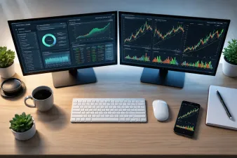 Illustration showing investing tools organized by category for beginners