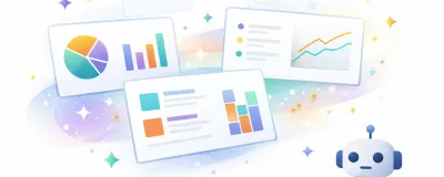 Collection of AI presentation maker interfaces showing slide designs