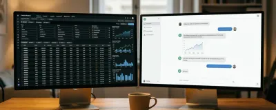 Side-by-side comparison of AI and traditional stock screener interfaces