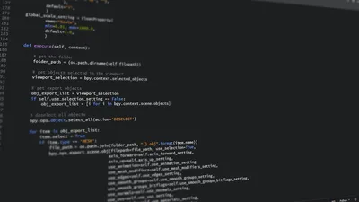 A futuristic setup of code screens and a glowing keyboard representing programming languages in 2026