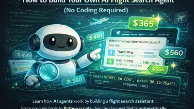 Step-by-step visual guide for building an AI flight search agent