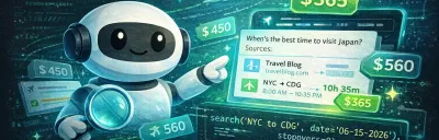 Step-by-step visual guide for building an AI flight search agent