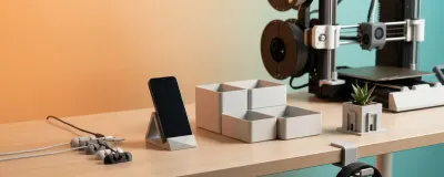 Collection of functional 3D printed objects for desk and home use