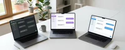 Side-by-side comparison of ChatGPT, Claude, and Gemini AI interfaces