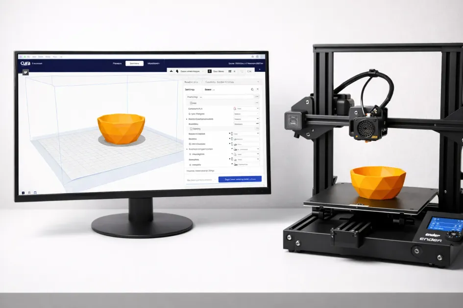 Step-by-step visual guide for essential Cura slicer settings