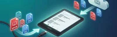 Step-by-step visual guide for sideloading books onto a Kindle