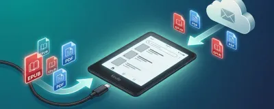 Step-by-step visual guide for sideloading books onto a Kindle