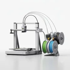 The Bambu Lab A2L 3D printer showing its large 330mm build plate.