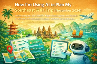 Southeast Asia travel map with AI planning tools and destinations