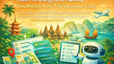 Southeast Asia travel map with AI planning tools and destinations