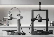 Side-by-side comparison of Bambu A1 Mini and Creality Ender 3 printers