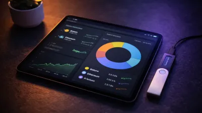Collection of crypto portfolio tracker apps showing holdings dashboards