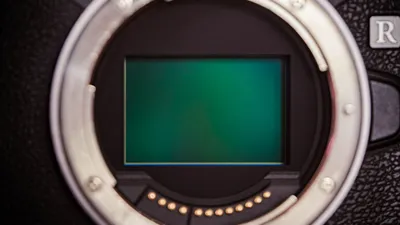 Three camera sensors of different sizes, full frame, APS-C, and Micro Four Thirds, shown side by side for comparison