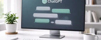 Illustration showing advanced ChatGPT features and workflows