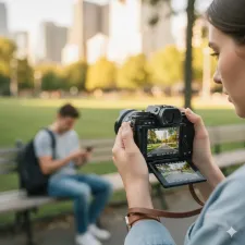 Collection of beginner cameras from Canon, Nikon, and Sony on a white surface