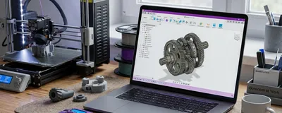 Collection of CAD software interfaces for 3D printing design