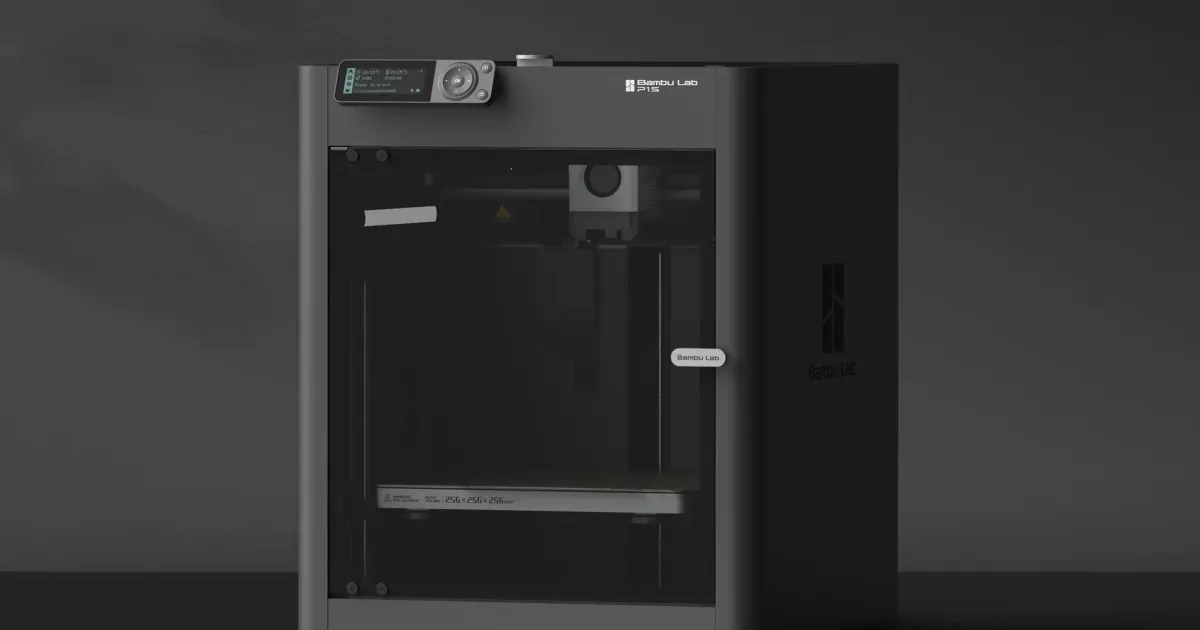 Beginner-friendly 3D printer on a desk with a freshly printed object