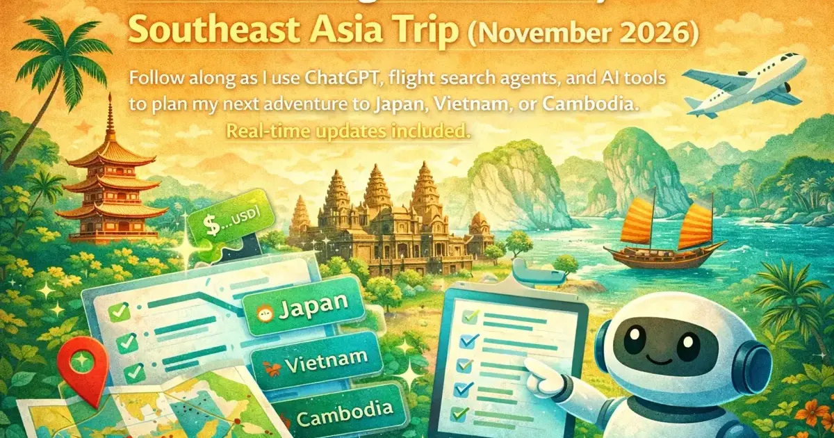 Southeast Asia travel map with AI planning tools and destinations