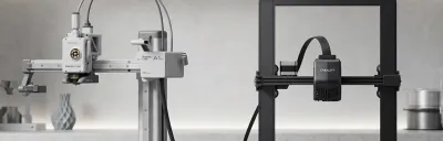 Side-by-side comparison of Bambu A1 Mini and Creality Ender 3 printers