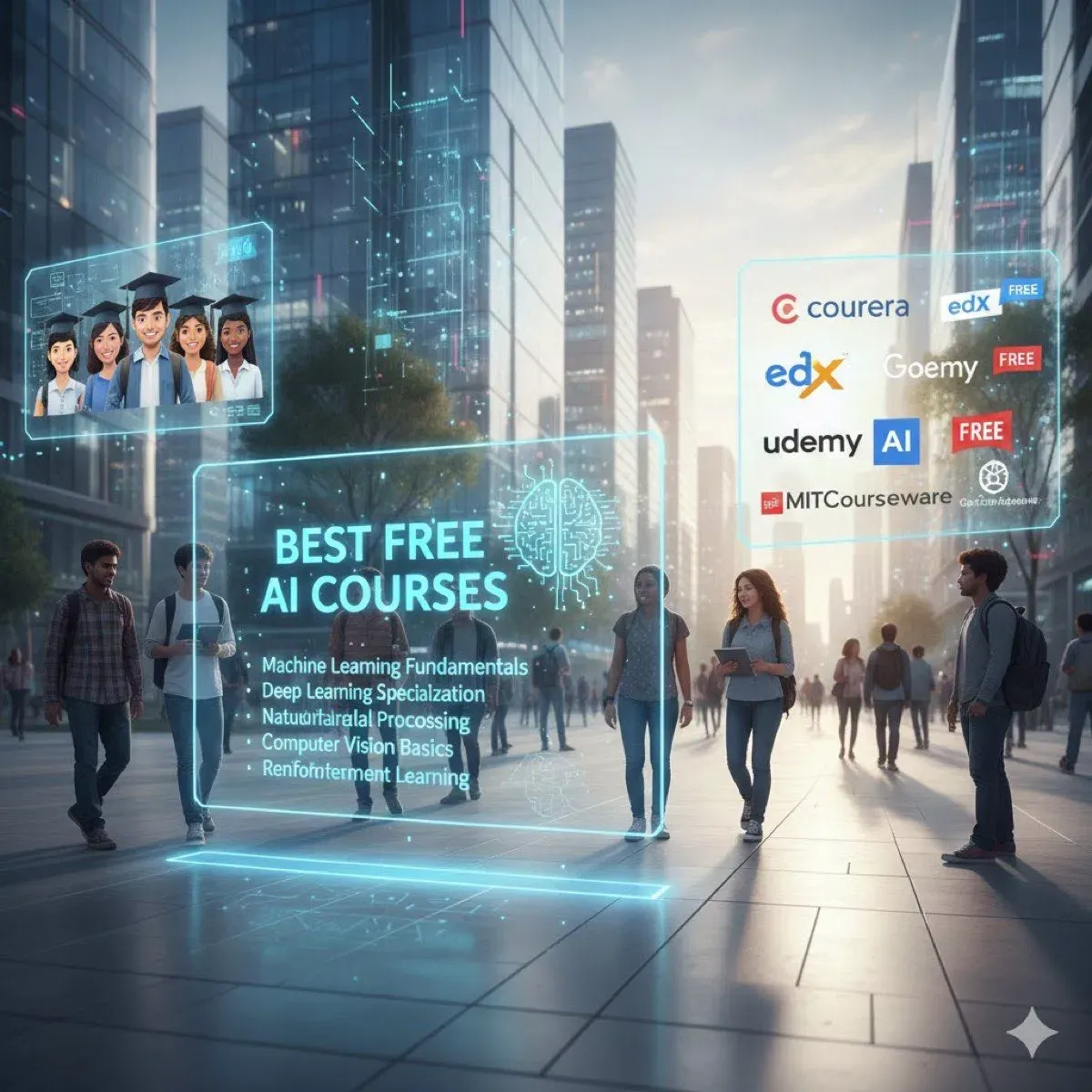 7 Best Free AI Courses (2026) — Take Them at Work