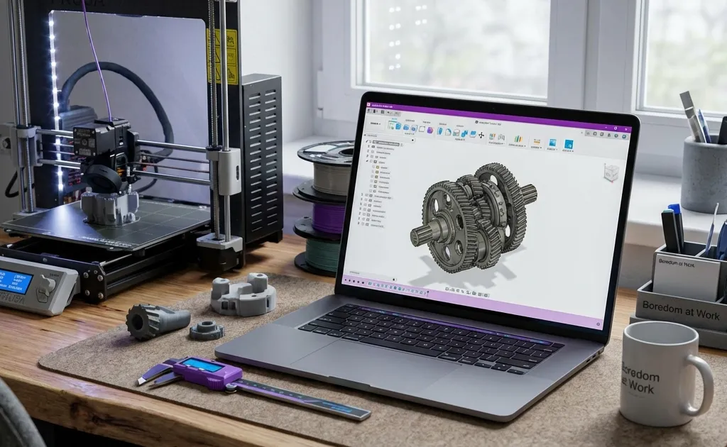 Collection of CAD software interfaces for 3D printing design