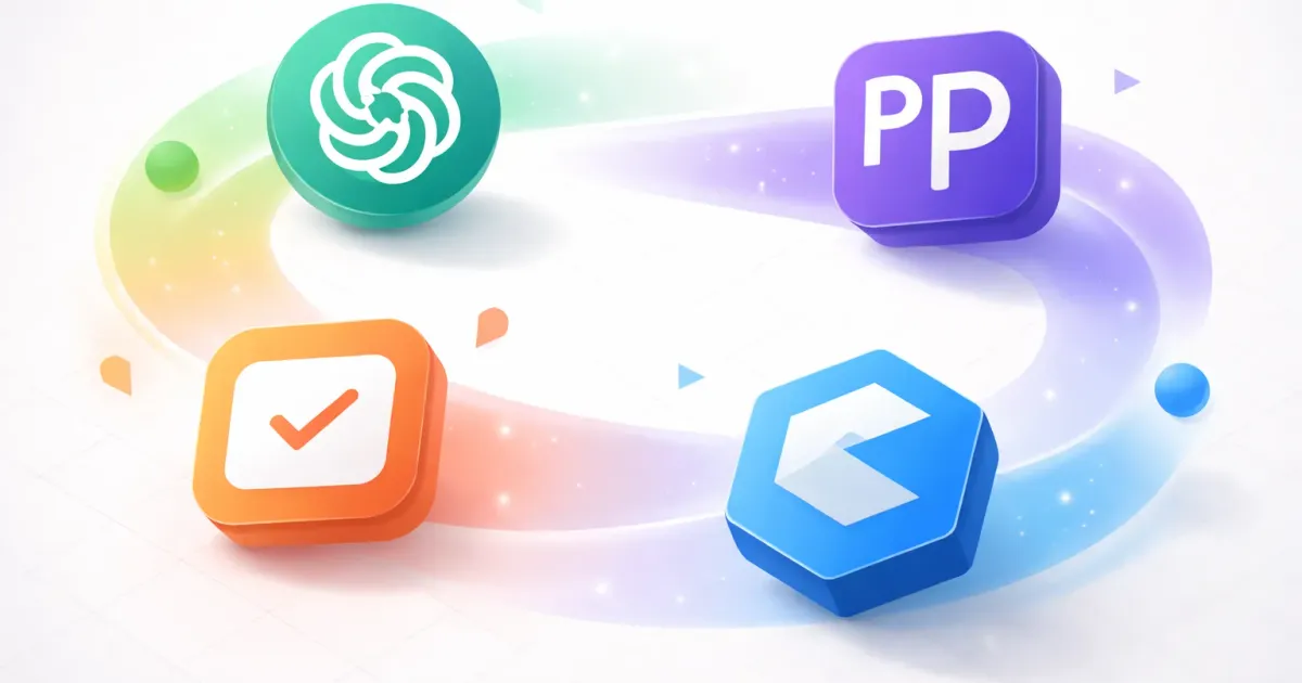 Collection of ChatGPT alternative AI tools displayed on screens