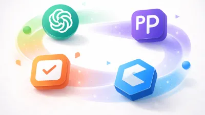 Collection of ChatGPT alternative AI tools displayed on screens