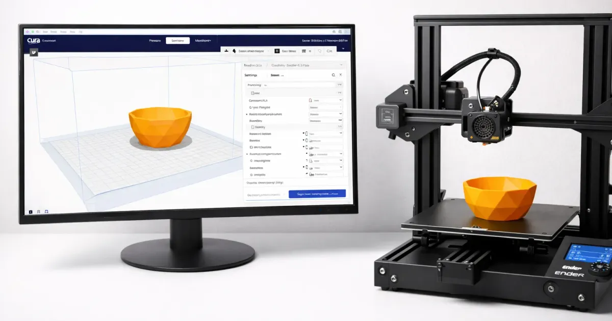 Step-by-step visual guide for essential Cura slicer settings