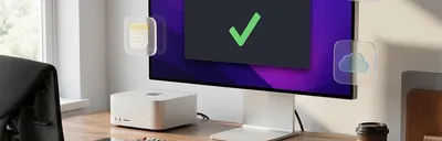 Collection of free macOS app icons arranged on a Mac desktop
