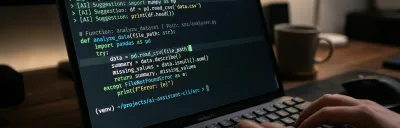 A terminal window showing the Gemini CLI interface with AI-powered code assistance.