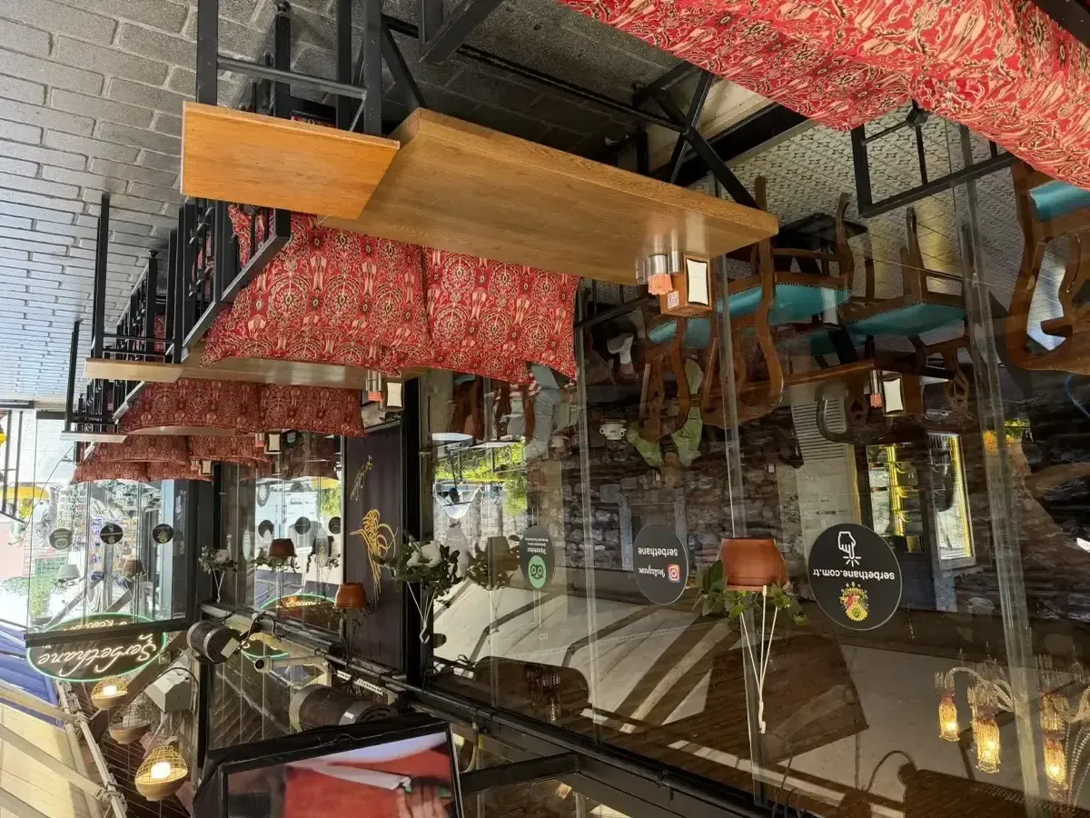 Şerbethane interior with traditional Turkish café atmosphere