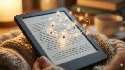 Kindle e-reader showing hidden features and customization options