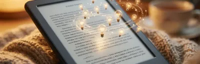 Kindle e-reader showing hidden features and customization options