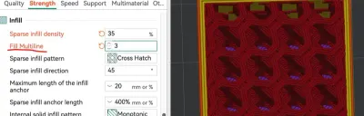 OrcaSlicer interface showing 3D print settings and model preview
